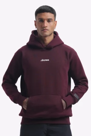 boxed hoodie - Crimson Dust Red